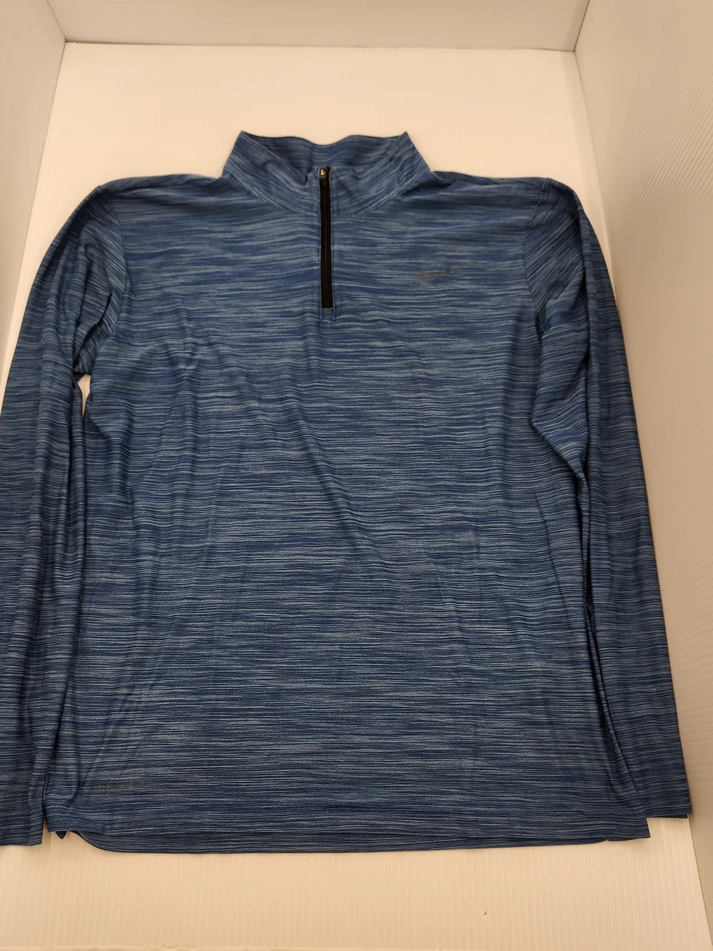 Nike Dri-FIT Men's Blue Quarter-Zip Pullover Sweater